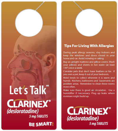 Clarinex desk calendar