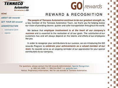 Tenneco Automotive GO Rewards